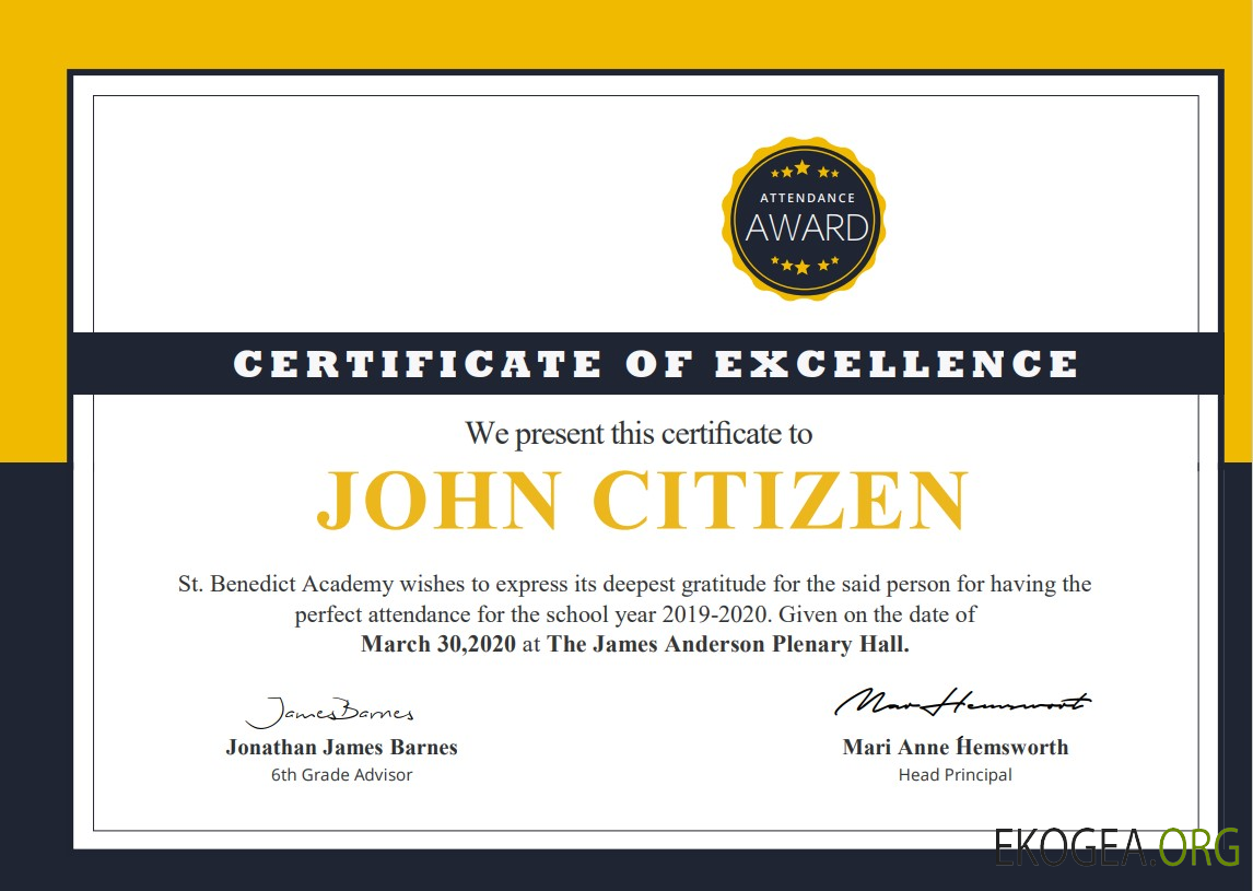 Certificat de fréquentation scolaire aux États Unis